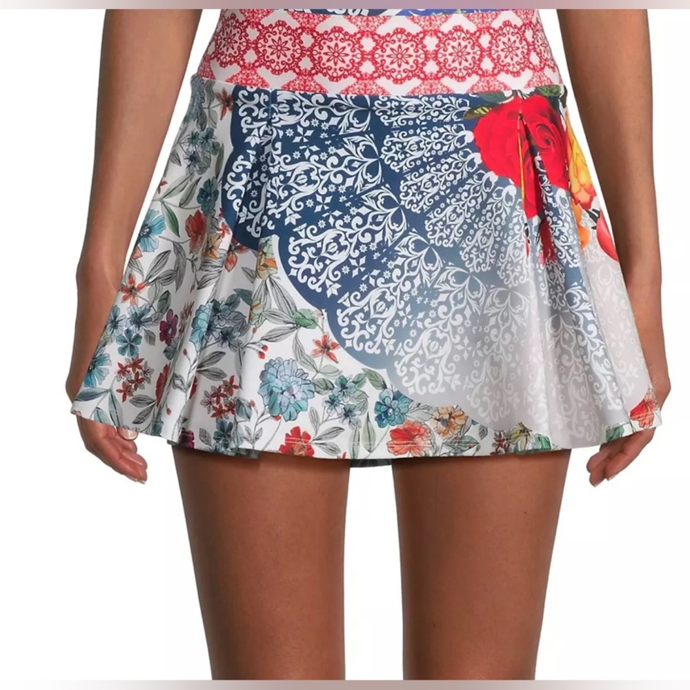 Johnny Was Tango Pleated Tennis Skirt Size XL  Color Multi - Picture 3 of 10